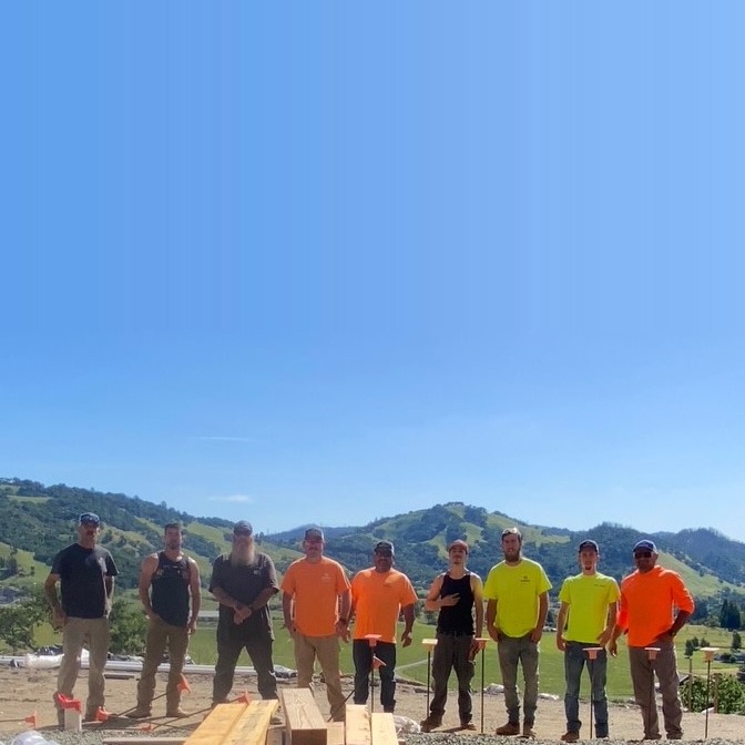 Harkey Construction team members on a job site